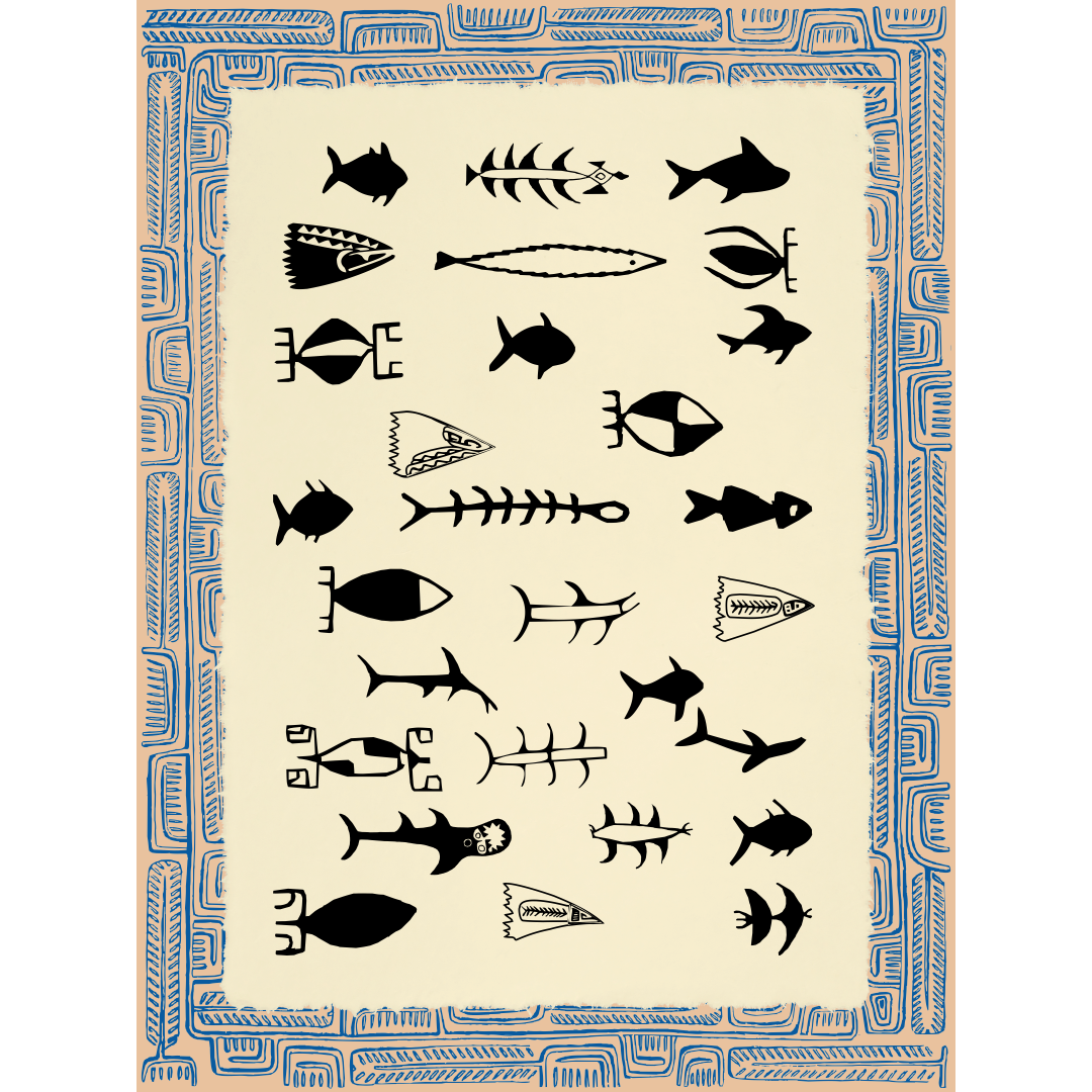 Affichette Polynésienne Classique