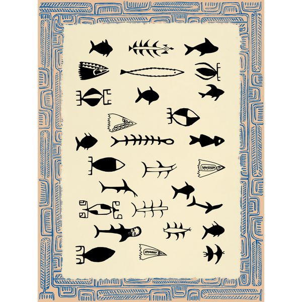 Affichette Polynésienne Classique