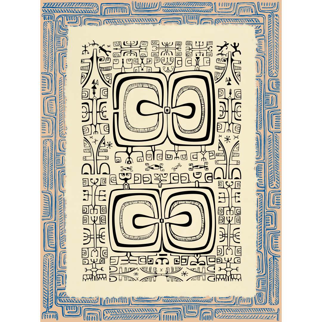 Affichette Polynésienne Classique