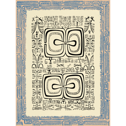 Affichette Polynésienne Classique