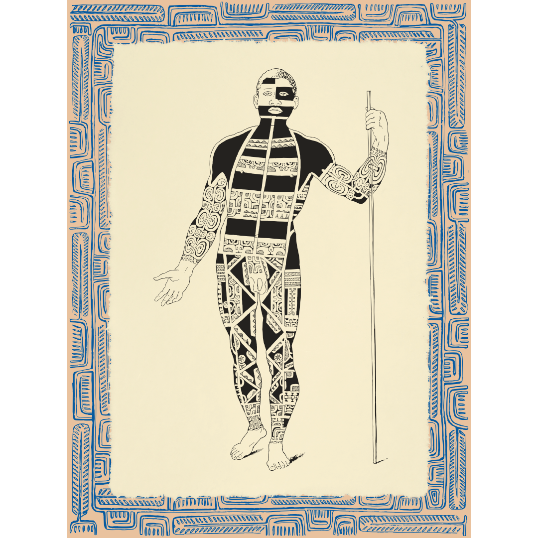 Affichette Polynésienne Classique