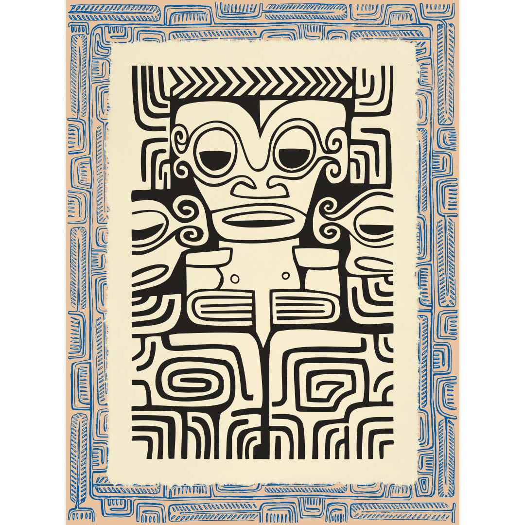 Affichette Polynésienne Classique