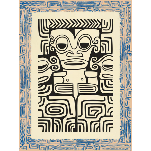 Affichette Polynésienne Classique