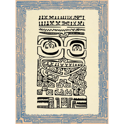 Affichette Polynésienne Classique