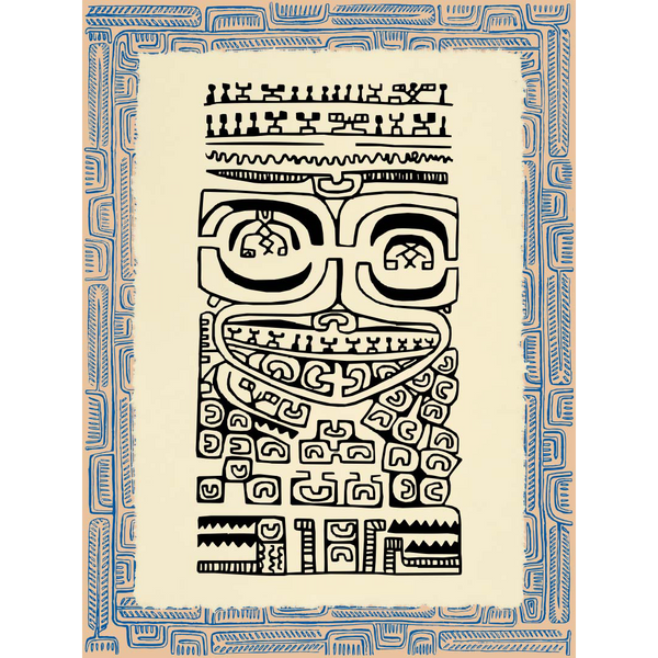 Affichette Polynésienne Classique