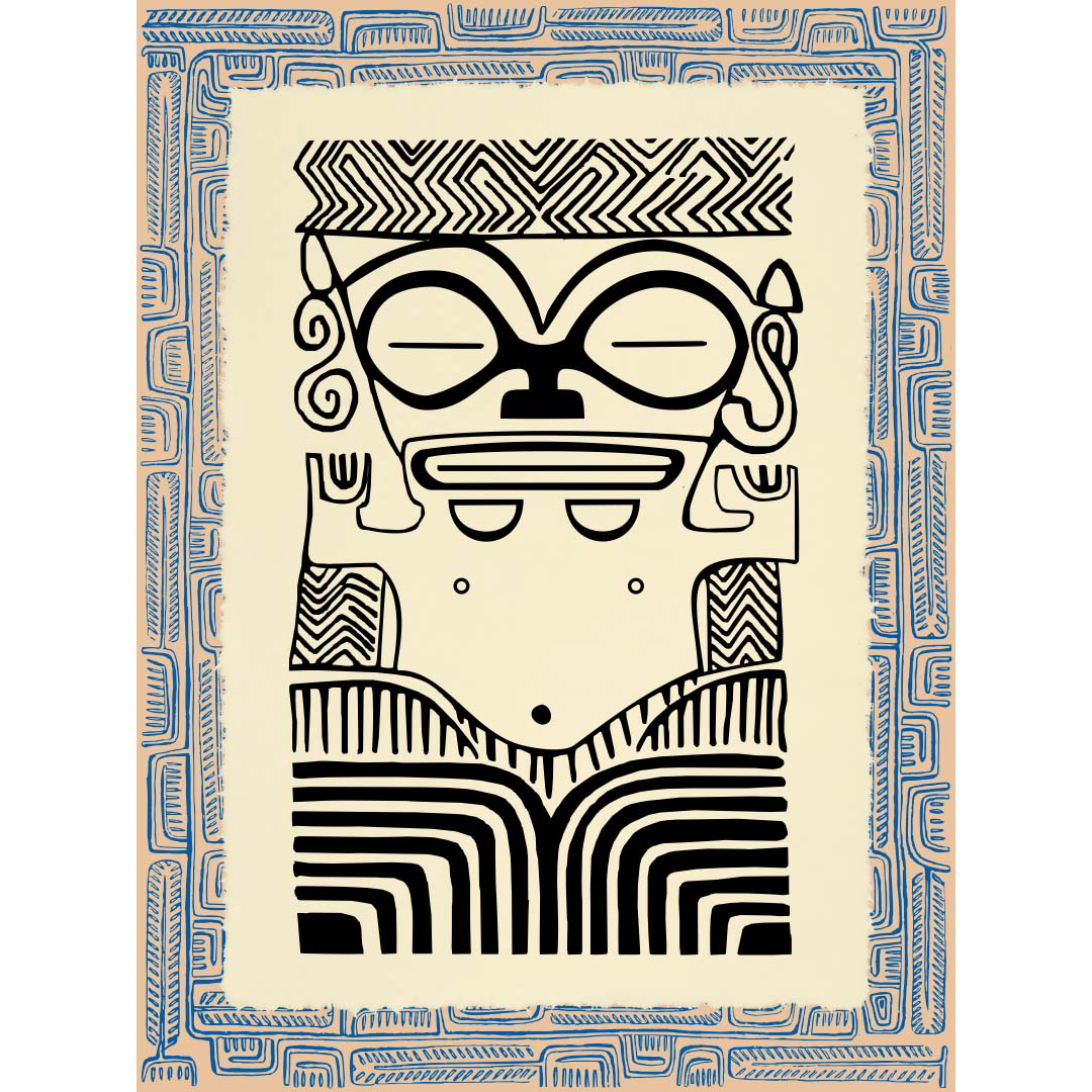 Affichette Polynésienne Classique