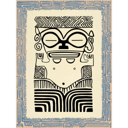 Affichette Polynésienne Classique