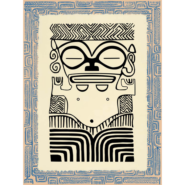 Affichette Polynésienne Classique