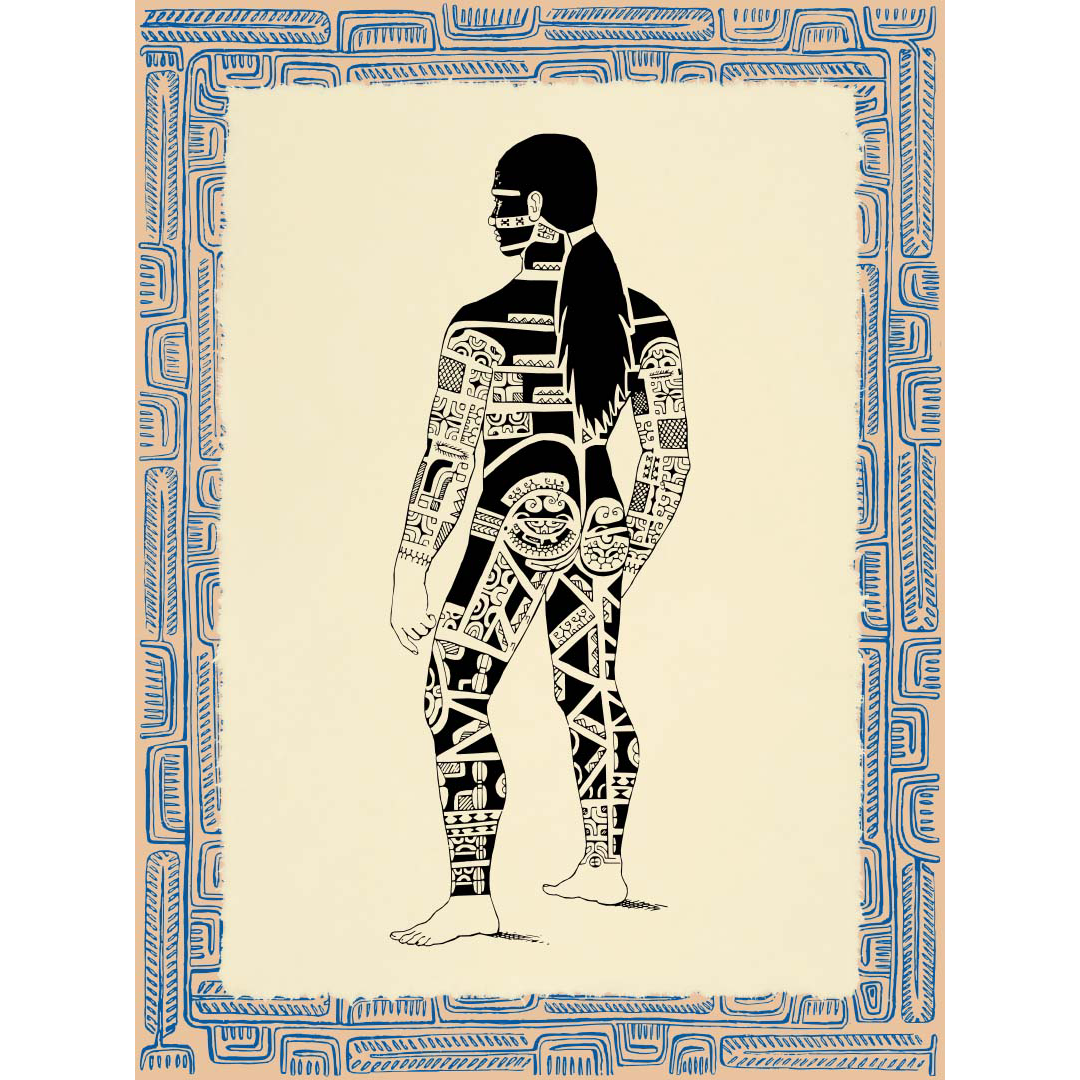 Affichette Polynésienne Classique