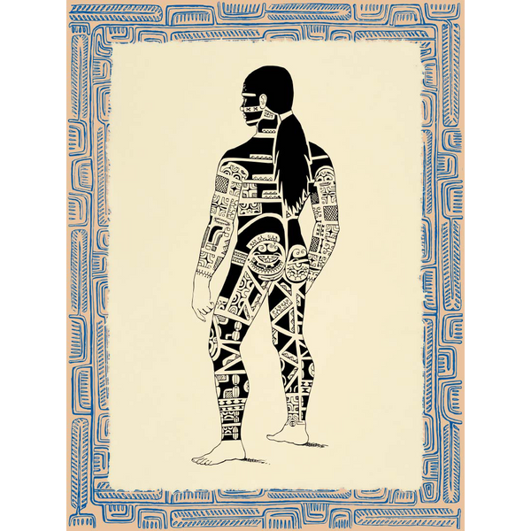 Affichette Polynésienne Classique