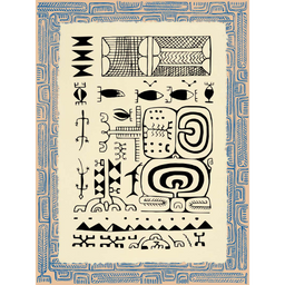 Affichette Polynésienne Classique