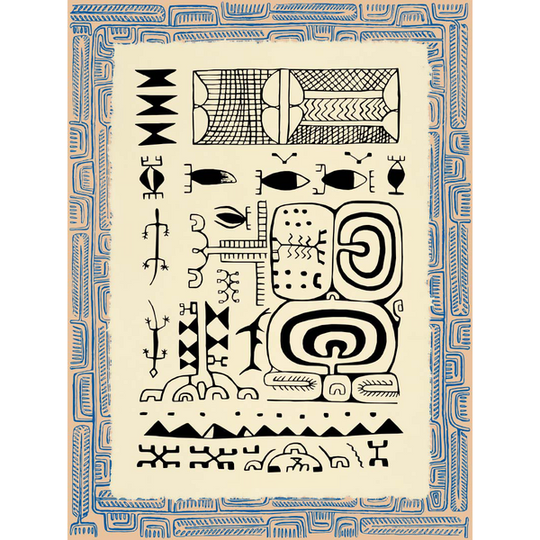 Affichette Polynésienne Classique