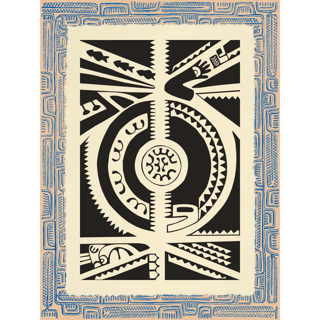 Affichette Polynésienne Classique