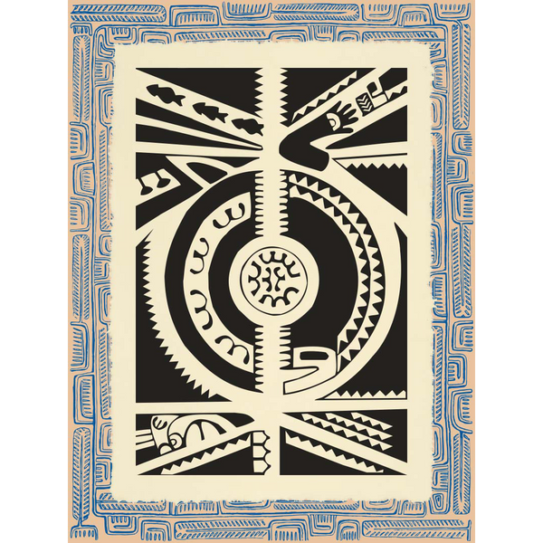 Affichette Polynésienne Classique