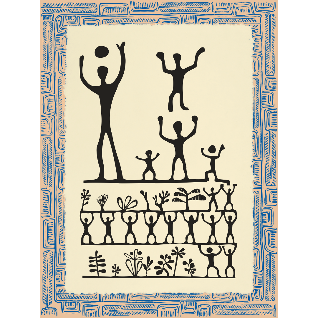 Affichette Polynésienne Classique