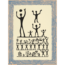 Affichette Polynésienne Classique