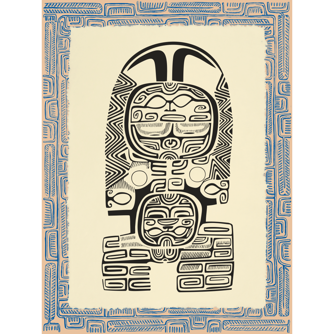 Affichette Polynésienne Classique