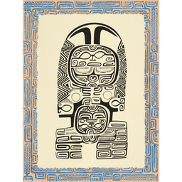 Affichette Polynésienne Classique