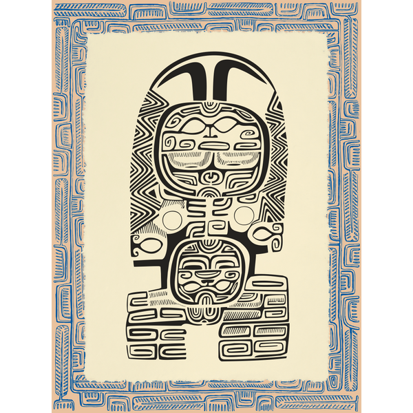 Affichette Polynésienne Classique