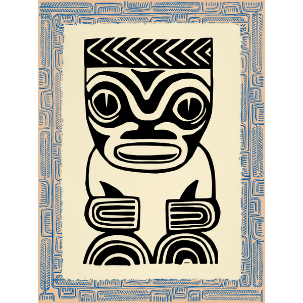 Affichette Polynésienne Classique