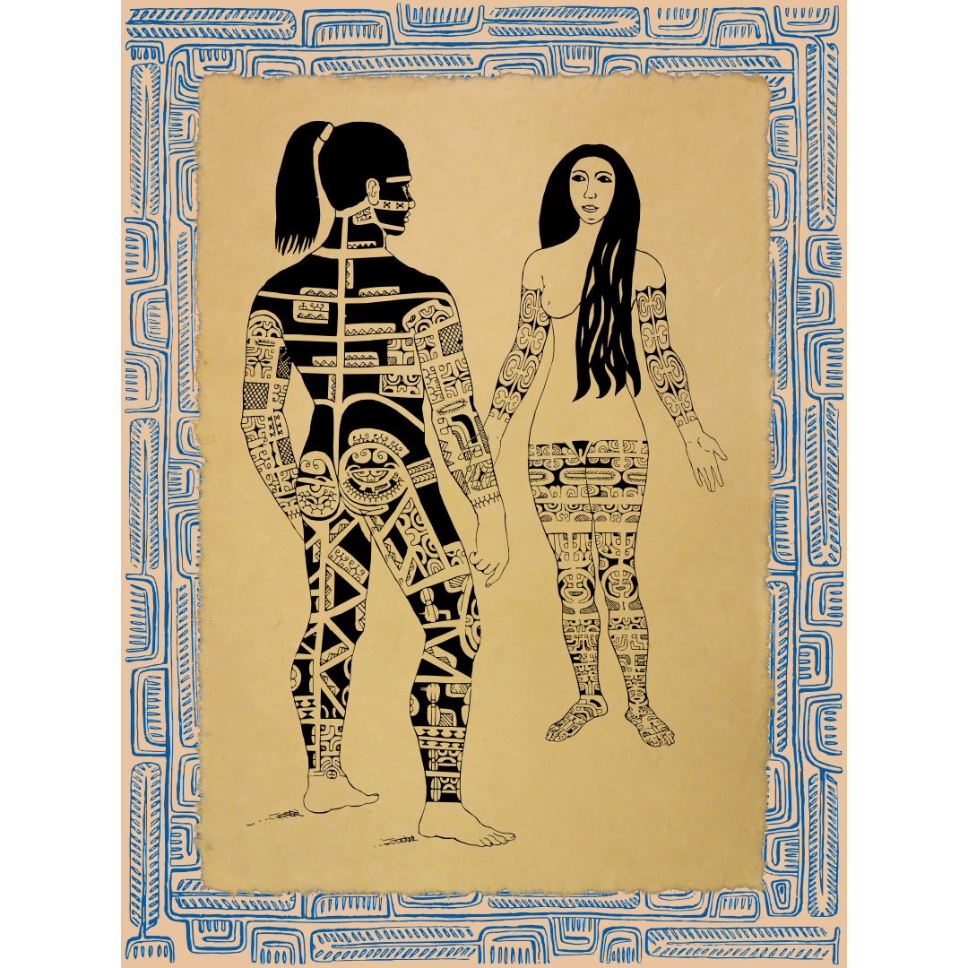 Affichette Polynésienne Classique