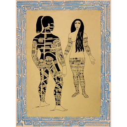 Affichette Polynésienne Classique