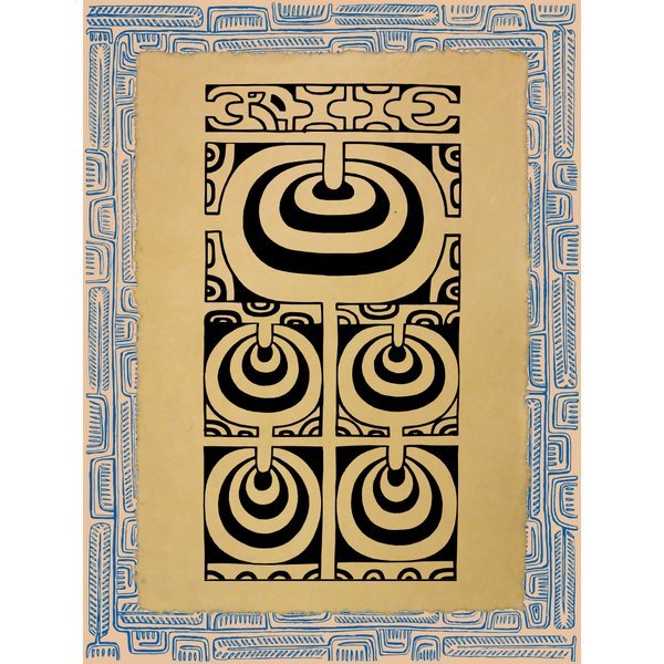 Affichette Polynésienne Classique