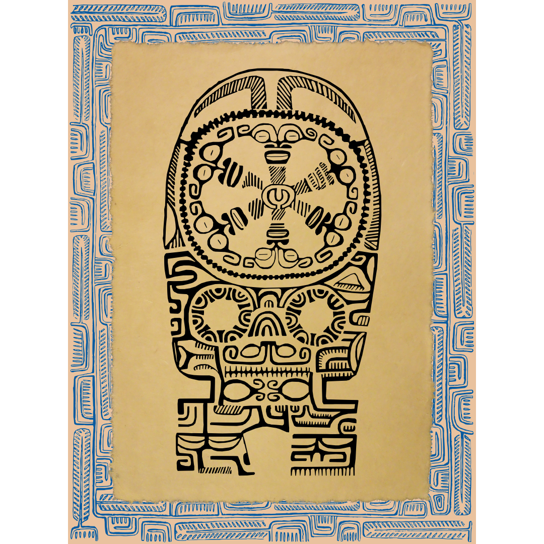 Affichette Polynésienne Classique