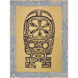 Affichette Polynésienne Classique