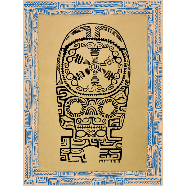 Affichette Polynésienne Classique