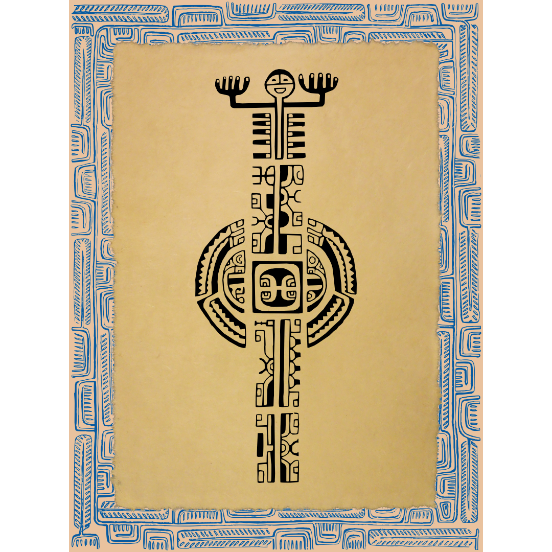 Affichette Polynésienne Classique