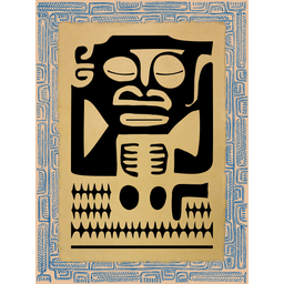 Affichette Polynésienne Classique