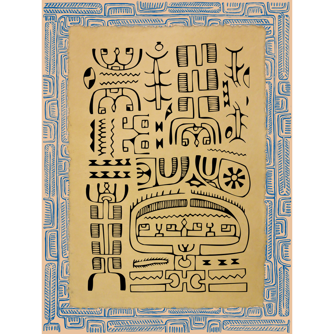 Affichette Polynésienne Classique