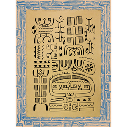 Affichette Polynésienne Classique