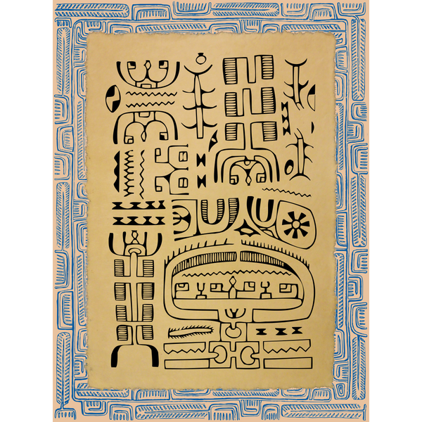 Affichette Polynésienne Classique