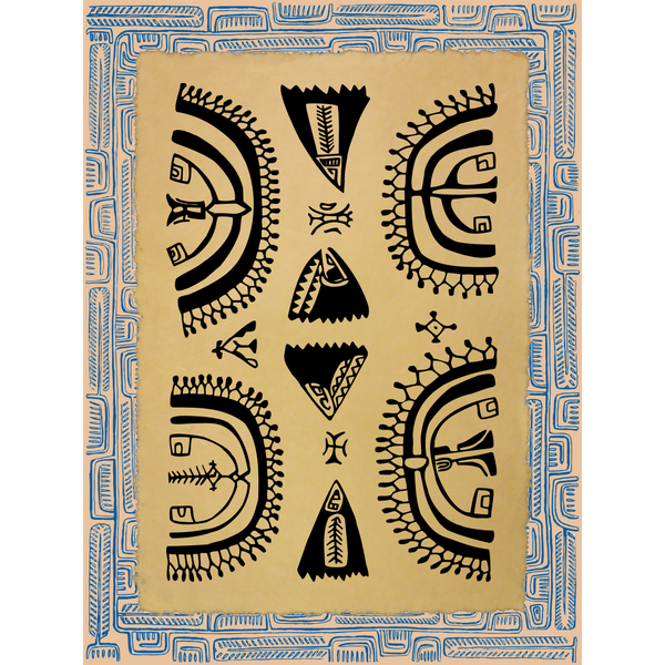 Affichette Polynésienne Classique