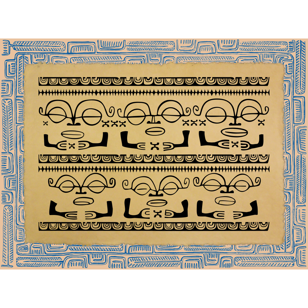 Affichette Polynésienne Classique