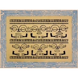 Affichette Polynésienne Classique