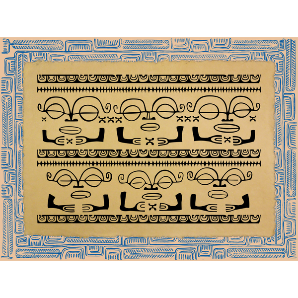 Affichette Polynésienne Classique