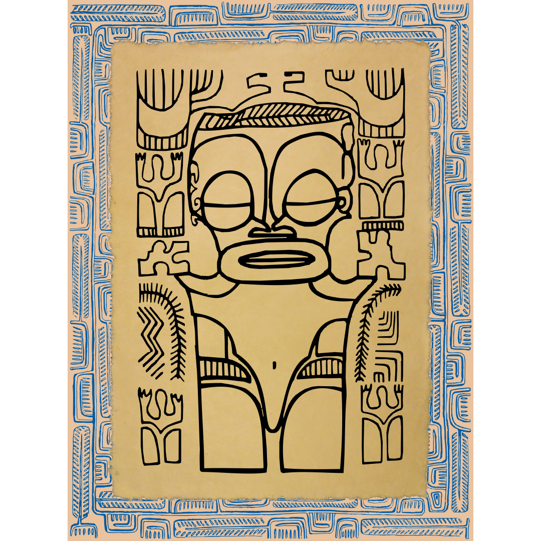 Affichette Polynésienne Classique