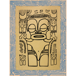 Affichette Polynésienne Classique