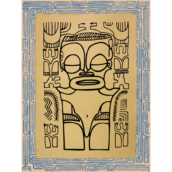 Affichette Polynésienne Classique