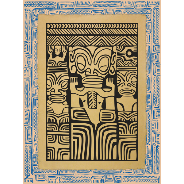 Affichette Polynésienne Classique