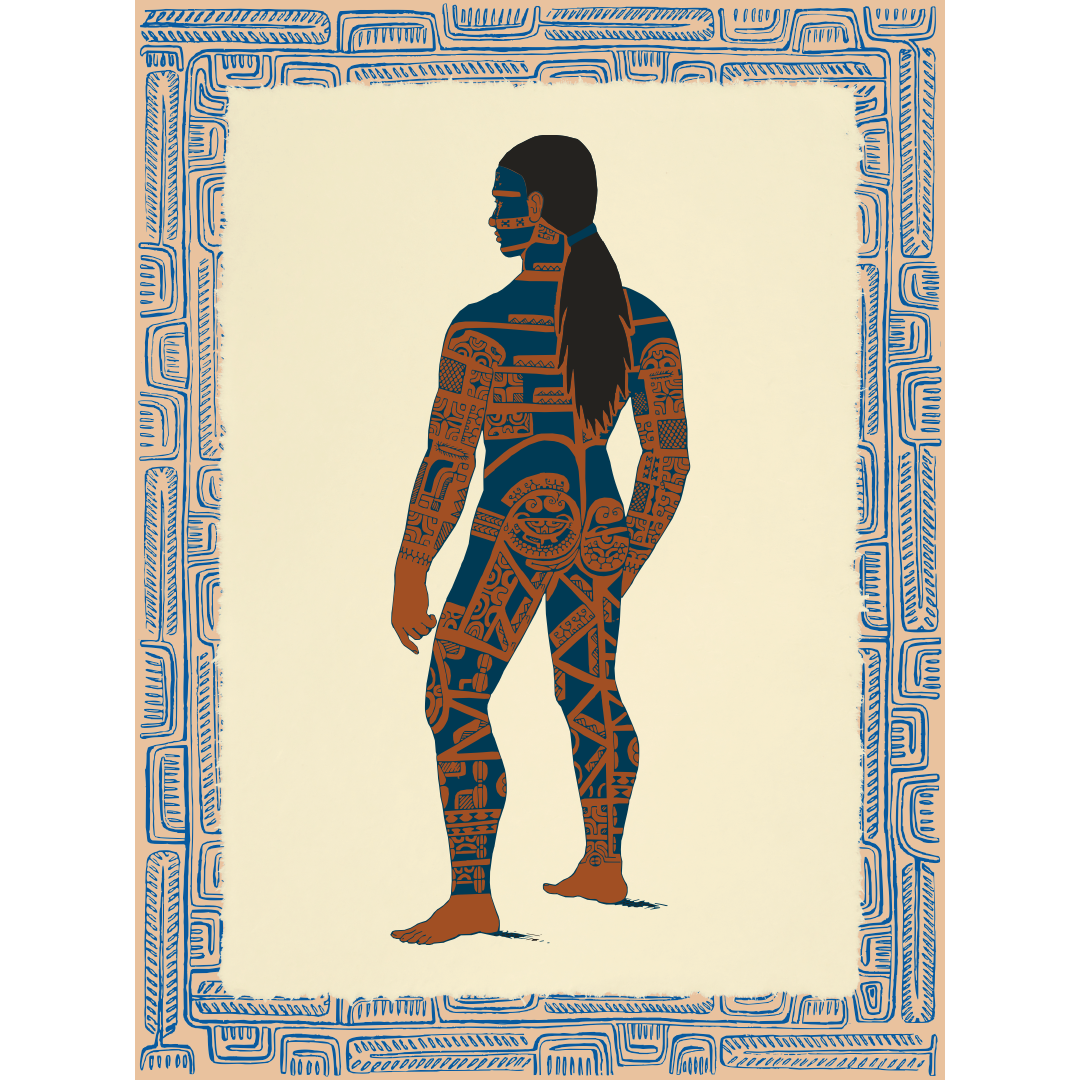 Affichette Polynésienne Classique