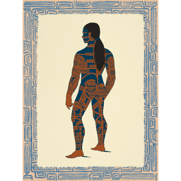 Affichette Polynésienne Classique