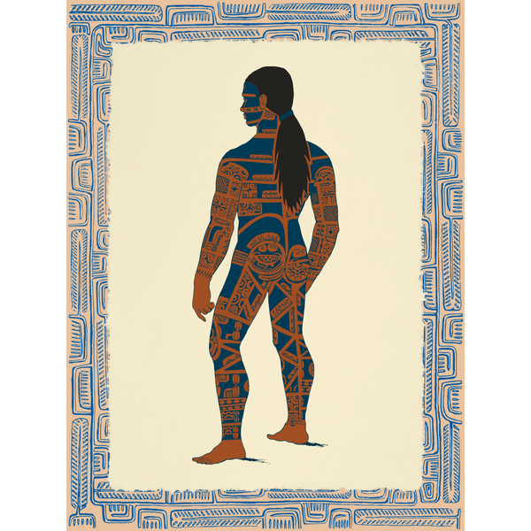 Affichette Polynésienne Classique