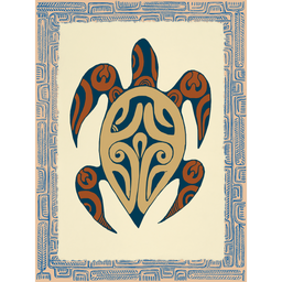 Affichette Polynésienne Classique