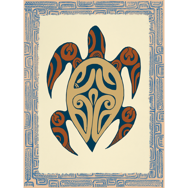 Affichette Polynésienne Classique