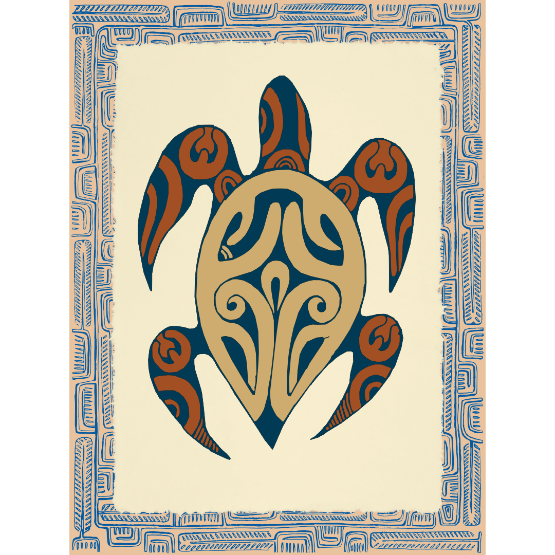 Affichette Polynésienne Classique