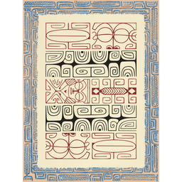 Affichette Polynésienne Classique